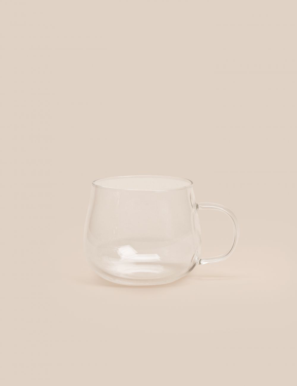 כוס זכוכית עגולה לשתייה חמה (390 מ”ל)