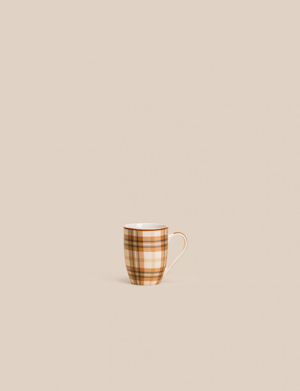 ספל שתיה חמה משבצות 340ML