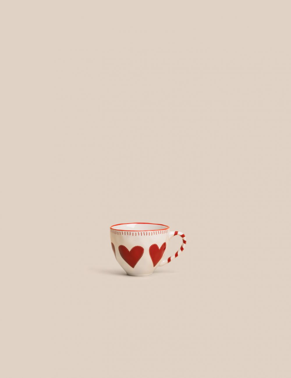 ספל שתיה חמה לבבות 450ML