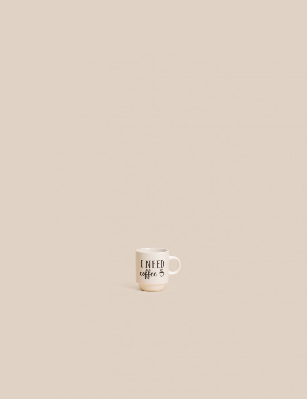ספל אספרסו I need coffee 130ml