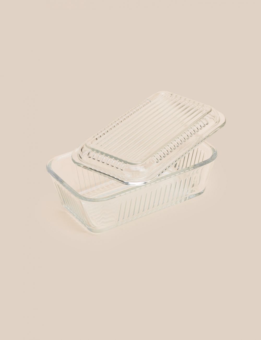 כלי לחמאה מזכוכית