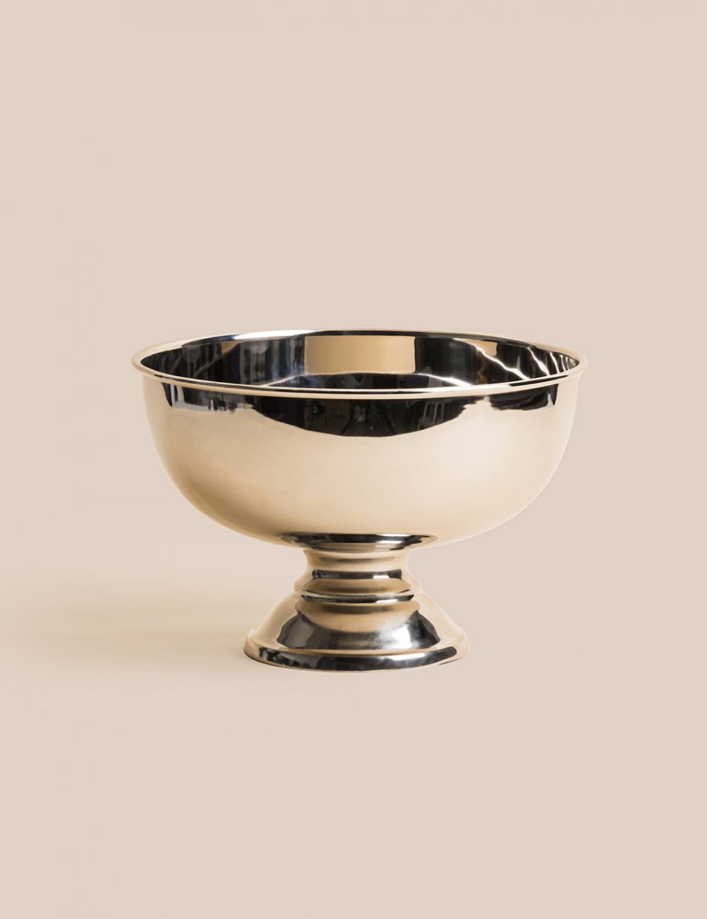 קערה על רגל בציפוי כסף 26.5CM