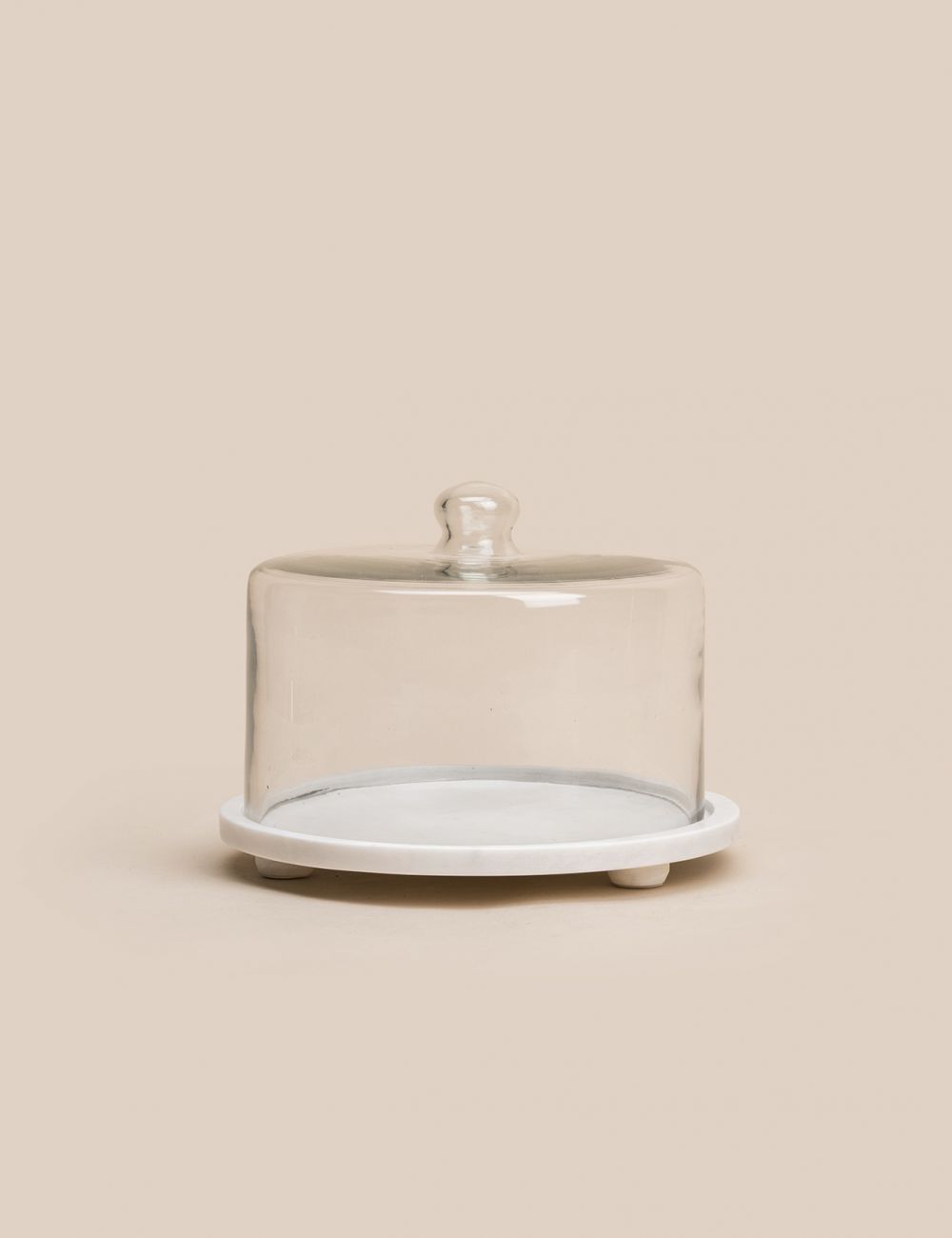 פעמון הגשה לעוגה שיש 26CM