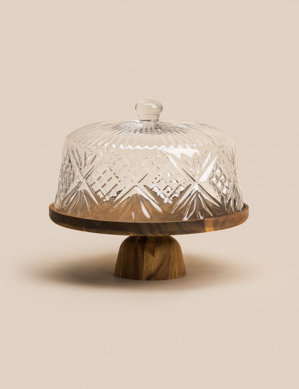 מעמד לעוגה עם פעמון מעוטר על רגל  29.7 סמ