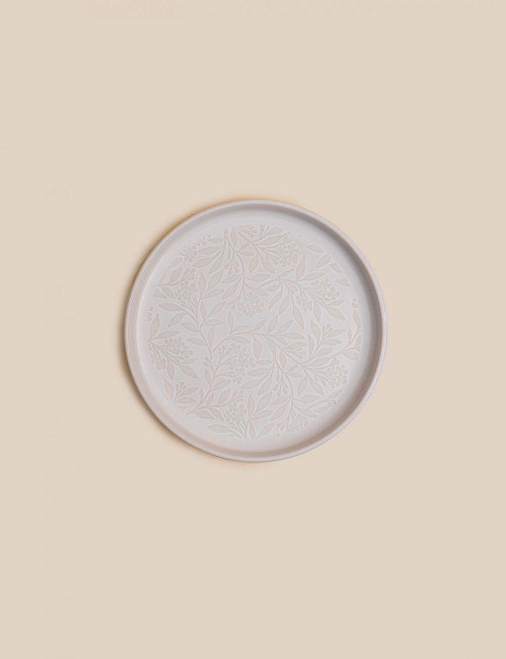 צלחת מנה ראשונה עלים 20.7CM