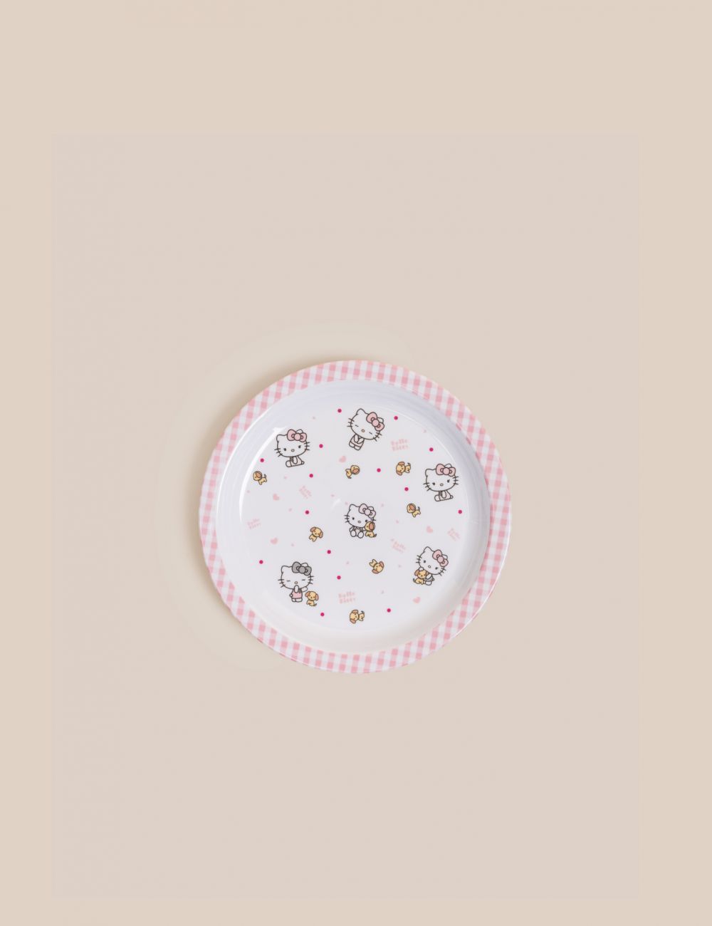 צלחת מלמין 21CM  Hello kitty