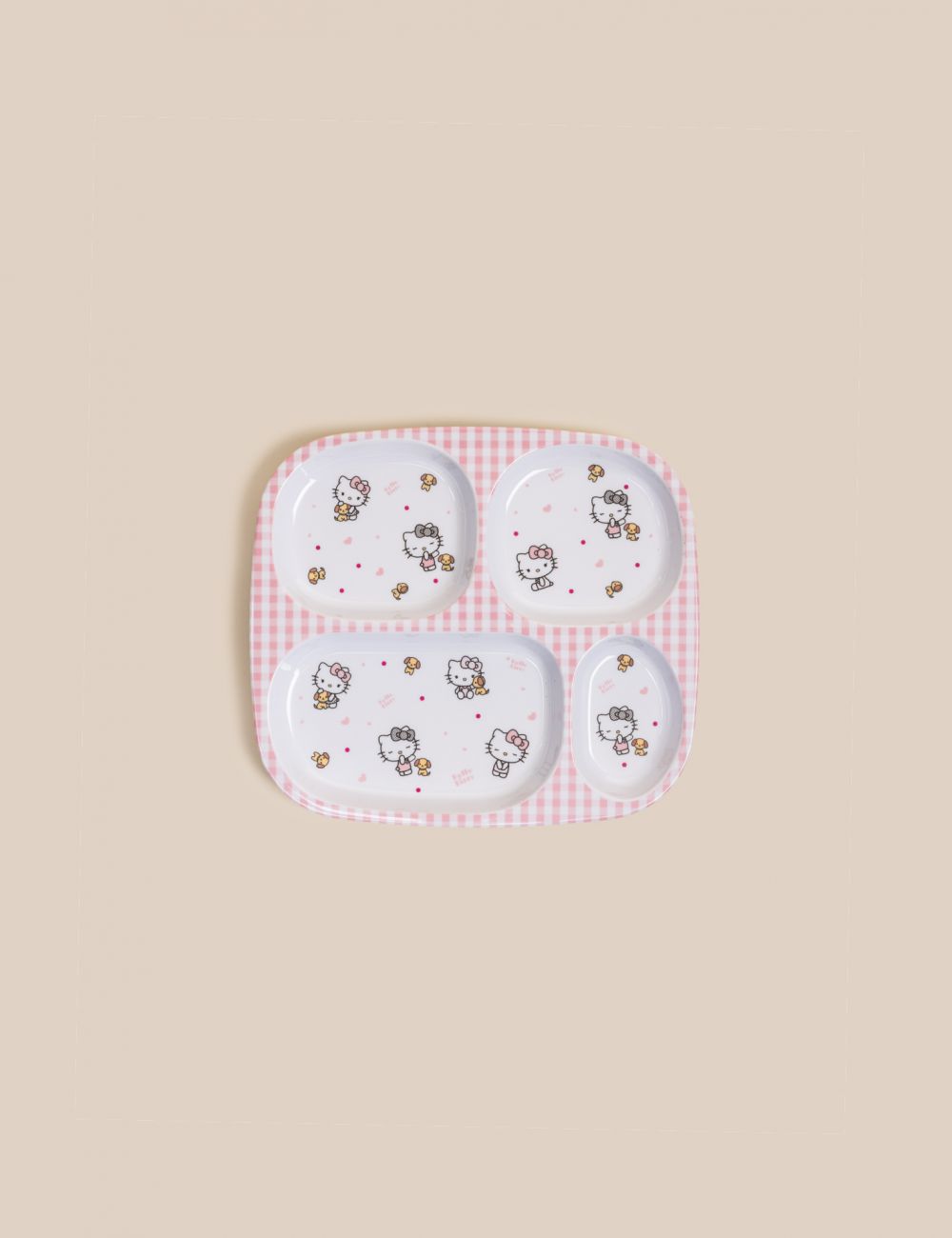 צלחת מחולקת Hello kitty