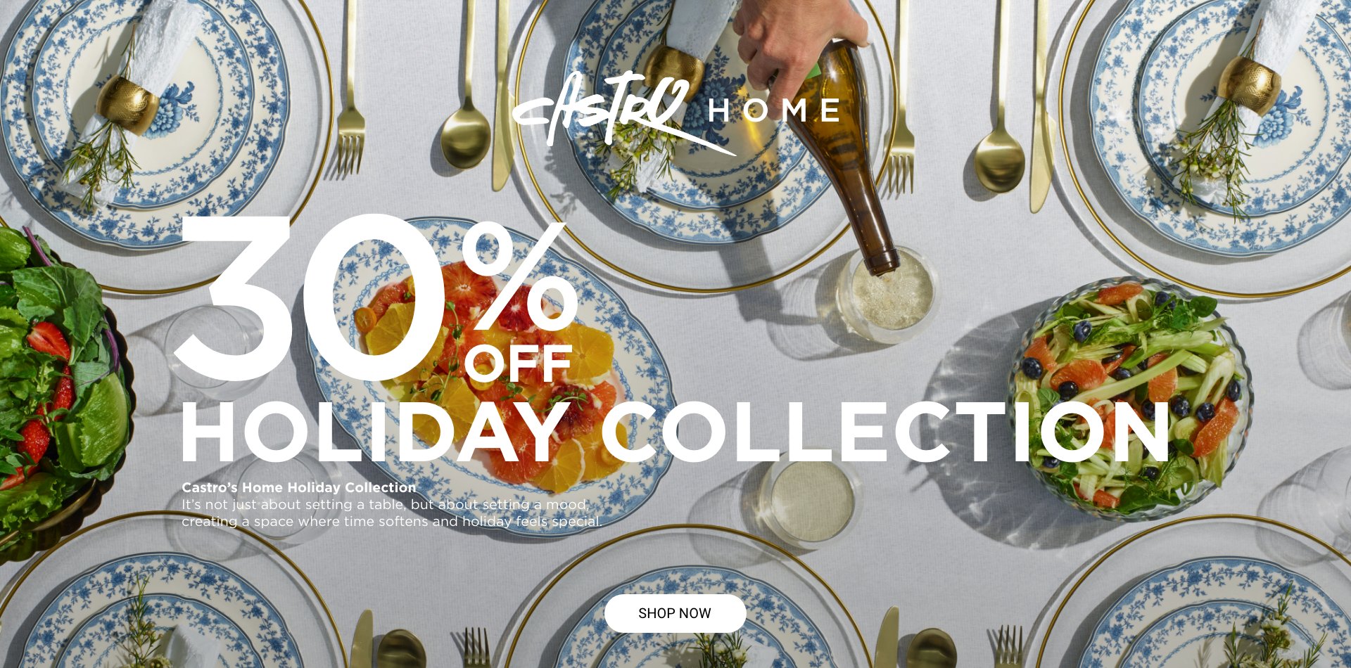 קולקציה חדשה בקסטרו הום | 30% הנחה על הקולקציה החדשה | לפריטים המשתתפים | לחברי מועדדון ומצטרפים חדשים | בחנויות בקניית 2 פריטים | בכפוף לתקנון